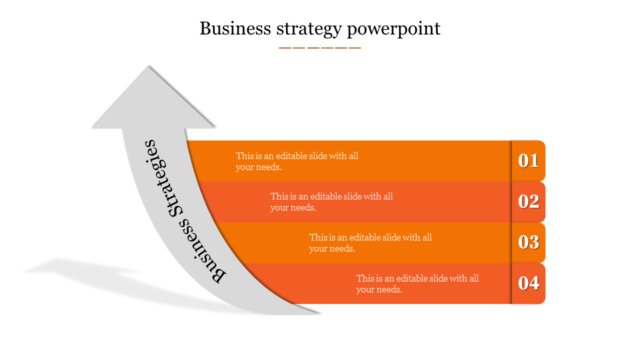 business strategy powerpoint-Orange